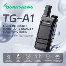 QUANSHENG TG-A1 双频对讲机，136-174MHz 和 400-470MHz，5W 大功率，USB-C 充电，适用于公路旅行、露营、酒店、建筑工地、安保团队 - 藍色 - 查看 1