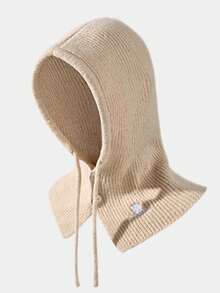 CAMEL CROWN Outdoor Knitted Pullover Hat Winter Barak Rafa Hat Scarf All-In-One Woolen Hat - Oatmeal - View 4