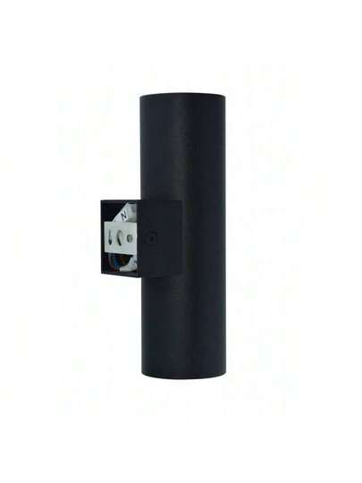 Alpinaluz Wand Light: Dual Verlichting Up Down, Zwart Aluminum, GU10 Sockets, Bulbs Not Included. view 2