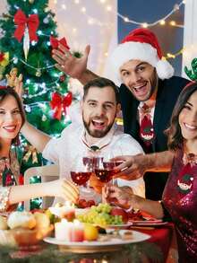 1pc, Christmas Fairy Bow Tie Decoration, Christmas Doll Decoration Tie, Fairy Bow Tie Pendant, Shop Window Doll Decoration Accessory, Car Cab Hanging Decoration, Christmas Tree Hanging Decoration Bow Tie. Christmas Decorations Winter Room Decor