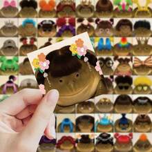 Pegatinas feas y lindas, paquete de expresión abstracta de escultura dea con costras, pegatinas para amigos, con adhesivo en la parte posterior que se puede desprender en cualquier momento, se pueden personalizar en estaciones de trabajo, cuadernos, fundas de teléfonos móviles, pegatinas para maletas, etc.