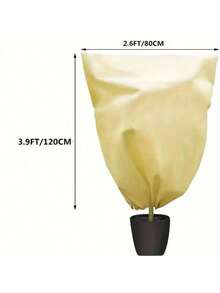 Plant Cover, Winter Pull Rope, Plant Cover, Warm Plant Protection Bag, Antifreeze Cloth Blanket, To Protect Fruit Trees And Potted Plants From Being Eaten By Frozen Animals, Suitable For Winter Antifreeze Cloth, To Protect Outdoor Fruit Trees, Plants, Shrubs, Plant Cover, Winter And Winter Blanket. Reusable Plant Protection Pull Rope Bag, Used For Frost, Frost, Sunlight, Bird And Insect Protection Of Outdoor Plants - Multicolor - View 14