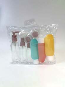 3件套旅行装可重复灌装瓶套装，喷雾乳液、洗发水、沐浴露软管瓶，化妆品空瓶，便携式旅行补给工具，学习用品，度假露营用品，度假配件，迷你香水，女士香水，男士香水，沙滩旅行配件，夏季旅行必备，学习配件，返校用品