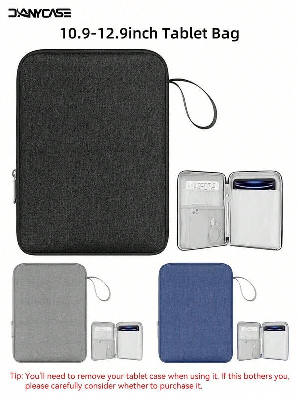 DANYCASE 10.9-12.9inch Soft Protective Sleeve Bag Compatible With Ipad 11th 10th Gen 10.9 Air 11 Air 5 Air 4 10.9 9th 8th 7th 10.2 5th 6th 9.7 Pro 11 Mini6