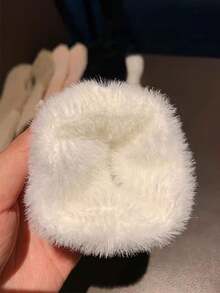 1双女士纯色露指手套，加厚保暖，适合学生写作和打字，冬季适用 - 彩色 - 查看 7