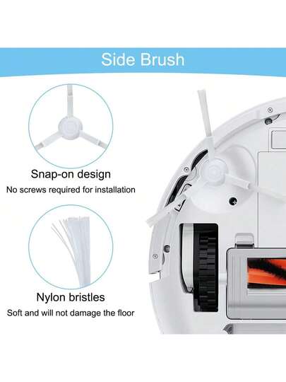 Replacement Parts Compatible Xiaomi Mijia E10/E12/B112/C103 Robot Stofzuiger Cleaner Accessories Main Side Brush Mop Cloth Filter view 6