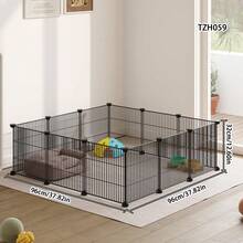 Interlocking Pet Playpen Fence, Suitable For Rabbits, Guinea Pigs And Other Small Animals - Multicolor - View 7
