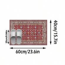 1件装奢华摩洛哥简约设计地毯，复古欧美风格柔软仿羊毛地毯，适用于户外、玄关、客厅、卧室，可机洗，四季皆宜，大尺寸门垫，家居装饰 - 彩色 - 查看 16