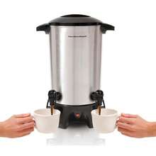 Cafetera Hamilton Beach de gran capacidad  45 tazas Urna percoladora doble dispensador , puede servir 2 tazas al mismo tiempo, acero inoxidable - Tipo de Enchufe A USA (110-127V) - Ver 1