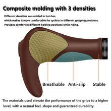 مقابض مقود دراجة جبلية من شركة SHIZIWANGRI، أغطية مقود دراجة جبلية مطاطية، مقابض مقود دراجة مانعة للانزلاق ومريحة وقابلة للقفل، إكسسوارات الدراجة - A - مشاهدة 5