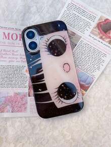 1pc Cute Cartoon Big Eye Pattern Personalized Phone, Fashionable Style Protective Cover, Suitable IPhone17/IPhone17 ProMax/IPhone16 Pro/IPhone15 Pro/IPhone14/IPhone13/12/11, Suitable As Family/Friends//Girlfriend - 款式1(1件) - 查看 6
