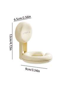 1pc Bathroom Hair Dryer Holder Wall Mount Rack, Suction Cup No Drilling Required - Multicolor - View 6