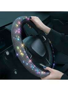 Sparkly Diamond Steering Wheel Cover Protector Auto Fashion Vmingo - Litmus - View 2