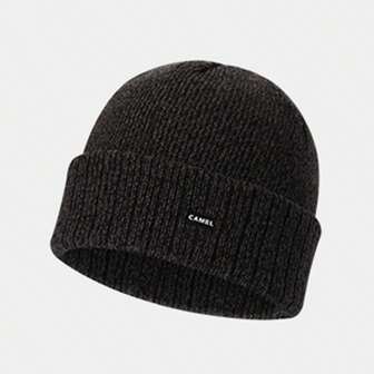 CAMEL CROWN Knitted Cap Four Seasons Hundred With Warm Moon Hat Windproof Big Head Circumference White Wool Hat Cold Cap