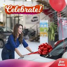 - Big Car Bow - Shiny Red, 18 Inch 46cm - Car Bow Birthday, Wedding Reception, Surprise Party - Large Wrapping Huge Present