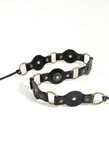 1pc Women's Fashion Tie Waist Belt, Versatile Accessory To Pair With Pants And Skirts, European Style - A - View 8