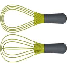 Joseph Joseph Twist Whisk 2-In-1 Collapsible Balloon And Flat Whisk Silicone Coated Steel Wire, Sky Blue - ColorB - 查看 5