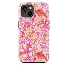 Una elegante funda para teléfono que no incluye cordón ni soporte. Funda para teléfono con diseño de hibisco tropical, cubierta para teléfono de hibisco, teléfono de hibisco, regalo para ella, cumpleaños, vacaciones. Adecuada para 17. - Blanco 1 - Ver 3