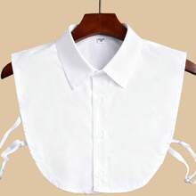 1 件可拆卸衬衫领，1 件时尚可拆卸女领，防滑设计，多功能装饰，适合所有季节，半衬衫假领，可用于连衣裙和圣诞装饰