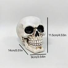 Portamatite a forma di teschio messicano di zucchero - Decorazioni per il Giorno dei Morti e Ognissanti, portamatite dipinto dall'artista, decorazioni per l'altare, organizer da scrivania creativo, regali per artisti e amanti della cultura