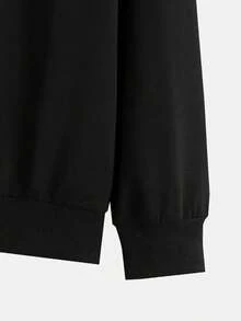 Sudadera con Capucha para Hombre de Oficina en Casa Cómoda y Elegante Adecuada para Reuniones por Video GFY8 - Negro - Ver 4