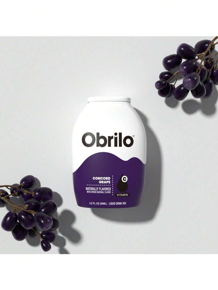 Obrilo Water Enhancer Liquid Flavoring Drops - ZERO Sugar/Calorie, Dye Free, Naturally Flavored Drink Syrup - 康科德葡萄 - 查看 1