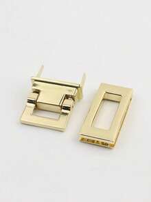 DIY Tasche Quadratische Schnalle, Metallschloss, Taschenschnalle, verwendet für Handtaschen, Umhängetaschen, Geldbörsen-Accessoires, Taschenschloss, Gepäcktasche Hardware-Accessoires, Einsatzschloss Taschenschloss, goldene und silberne Metallschnallen, Handtaschenschnalle, Umhängeschnalle, Knopf, zum Herstellen von DIY Geldbörsen, Boxen, Handtaschen-Accessoires, Gepäcktasche Hardware-Schloss - Verschiedenfarbig - Übersicht 4