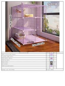 Easy Install Indoor Cat Cage, Small Cat House, Pet Cage For Small Pets - Multicolor - View 20