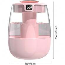 Desktop Humidifier Large Capacity USB Home Bedroom Office Portable Mini Purifier Air Large Mist Volume - 粉色 - 查看 7