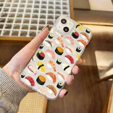 Funda de teléfono transparente y elegante de alta calidad con diseño de sushi de frutas, funda de protección creativa personalizada y sencilla, con protección contra golpes y caídas, suciedad y durabilidad, adecuada para varios modelos de , compatible con  17/17 Pro/17 Pro Max/17 Air/ 16/16 Pro/16 Pro Max/16 Plus/ 15/15 Pro Max/15 Pro/15 Plus/ 14/14 Pro/14 Plus/14 Pro Max/ 13/13 Pro/13 Pro Max/12/12 Pro/12 Pro Max/11/11 Pro/11 Pro Max/XR/X/XS/XS Max. Un regalo moderno y encantador para Año Nuevo o cumpleaños, perfecto tanto para niños como para niñas. - Transparente 1148 - Ver 8