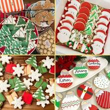 6 PIEZAS/1 SET Moldes para galletas navideñas, moldes de corte de galletas de acero inoxidable con diseños de árboles de Navidad, muñecos de nieve, bastones de caramelo, renos y copos de nieve, herramientas para hornear pasteles y galletas, moldes de cocina para hornear, moldes de galletas navideñas como regalo - Plateado - Ver 10