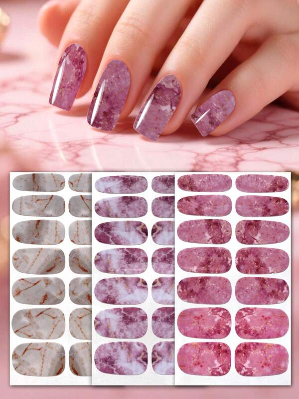 3pcs Nail Stickers & 1pc Nail File, Anime Girl Nail Art Stickers Full Nail Wraps, Self-Adhesive Nail Decals, DIY Nail Art Decorations For Women And Girls
