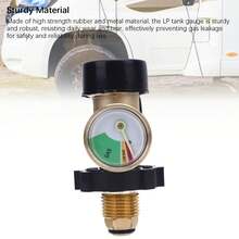 Medidor Adaptador Para Tanques De Gas Lp Pol A Qcc1/Tipo1 Con Cubierta Antipolvo,Rango De Presión: 0-100 Lb - Negro - Ver 7