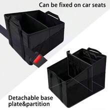 Foldable Car Trunk Organizer Storage Box,Oxford Cloth Multi-Functional Cargo Box With Handle, Suitable For Backseat Storage - En-Storlek - Visa 10