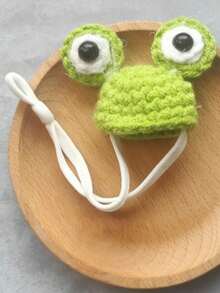 1顶迷你针织宠物帽，仓鼠帽，鹦鹉帽，小型宠物针织帽，蜥蜴蛇帽，小型宠物圣诞帽