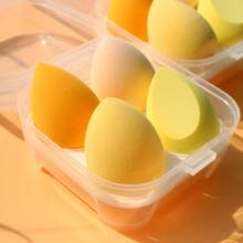 8-Grid Beauty Sponge Set, Ultra Soft Egg-Shaped Sponge And Makeup Foam Applicator - Light Pink And Yellow, Individually Packaged Grids, Suitable For Foundation, Concealer, Blush - Sensitive Beige, Travel Portable Set, Facial Makeup Sponge, Foundation Sponge, Makeup Sponge Box, Foundation Sponge, Foundation Makeup Sponge, Beauty Products, Women's Original Beauty Products, Facial Sponge Makeup, Foundation Sponge, Foundation Flat Brush, Boxed Makeup Sponge, Blush, Puff Sponge, Sponge Foundation, Makeup Facial Sponge, Makeup Sponge Box, Washable Makeup Sponge, Makeup Sponge Box, Makeup Sponge Box, Liquid Foundation Sponge - Egg Yolk Series, 8 Per Box - View 4
