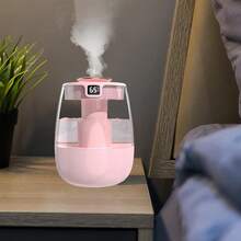 Desktop Humidifier Large Capacity USB Home Bedroom Office Portable Mini Purifier Air Large Mist Volume - 粉色 - 查看 5