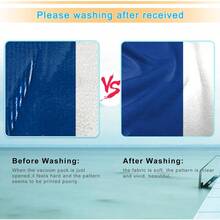 Ruikyhom Funda de toalla para silla de descanso fundas para silla de playa paquete de 2 funda para tumbona con 3 bolsillos para piscina playa jardín patio viajes al aire última intervensión - Azuloscuro - Ver 3