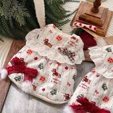 圣诞幻想 - 宠物秋冬棉质背心，适合泰迪、博美犬、马耳他犬，可为小猫保暖 - 彩色 - 查看 7