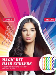 DIY Heatless Curlers,Magic Spiral Hair Curlers Set ,Heatless Spiral Hair Curlers For Long Hair, Water Wave Curling Set, Braided Mesh Curling Tongs, Wave Crimper Hair Styler, Gift Tool,Heatless Spiral Hair Curlers For Long Hair, No Heat Curlers Magic Curls Hair Rollers With Styling Hooks For Women,Curly Hair,Hair Rollers,Hair Curler,Heatless Curl,Heatless Curls,Hair Curlers,Rollers,Hair Curl,Rollers For Hair,Curly Hair Tools,Hair Rollers,Hair Roller,Curls Diffuser,Hair,Travel,Hair Products,Hair Tools,Hair Stuff,Barber,Barber Accessories,Barbershop,Hairdressing Equipment - Multicolor - View 7