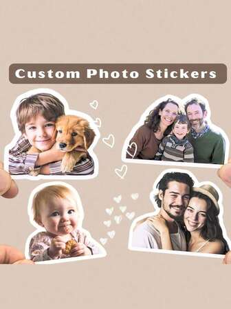 1/5/10/20/50 Stücke personalisierte Familien-Fotosticker, Bildersticker, Ihre Sticker, personalisierte Sticker, personalisierte Haustier-Sticker, Laptop-Sticker, Wasserglas-Sticker, Auto-Sticker, personalisierte Sticker-Sticker, Küchen-Aufkleber, stylisch, niedlich, bunt, personalisiert, einzigartig, ideale Geschenke für Sie, Freunde, Sohn, Tochter, Schüler, Mitarbeiter, Kinder, Haustiere.