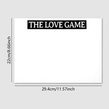 Black Scratch Card Couple Poster, Valentine's Day Gift