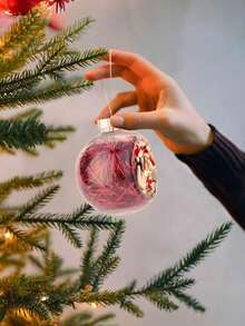 Custom Christmas Photo Balls, Hot Transfer Decoration Blank DIY Christmas Ornaments, 5-Color Sublimation Christmas Tree Ornaments, Christmas Holiday Wedding Party Decoration Christmas Tree Ornaments - Multicolor - View 5