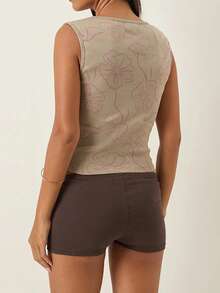 Women Y2k Micro Shorts Cute Low Rise Elastic Waist Lounge Booty Mini Shorts Night Out Streetwear - Màu Khaki - Xem 2