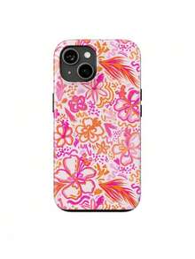 Una elegante funda para teléfono que no incluye cordón ni soporte. Funda para teléfono con diseño de hibisco tropical, cubierta para teléfono de hibisco, teléfono de hibisco, regalo para ella, cumpleaños, vacaciones. Adecuada para 17. - Blanco 1 - Ver 4