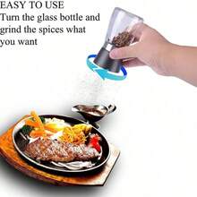 Stainless Steel Adjustable Pepper Grinder And Sea Salt Mill - Suitable For Outdoor Camping, Hiking, BBQ And Home Kitchen - Portable Kitchen Gadget With Manual Spice Grinder, Suitable For Outdoor Camping, Tent Travel, Hiking, BBQ And Home Kitchen (Random Style Color)