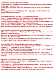 互动猫玩具 USB 可充电鸣叫拍打鸟（不会飞）适用于室内鸟类猫咪玩具宠物用品电动互动仿真鸟宠物玩具（不会飞）