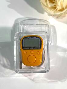 1个便捷多功能电子计数器，舒适柔软的硅胶指环式可穿戴充电智能迷你计数戒指，带夜光数字显示屏 - 彩色 - 查看 6