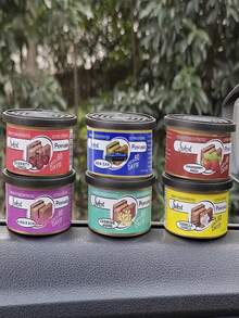 Premium Fragrance Car Air Freshener, Wooden Canister Packaging - Long Lasting Scent, Suitable For Car, Home And Office, 15 Scent Options, Natural Fragrance Wax And Compressed Tablet, Lasts Up To 60 Days - Multicolor - View 4