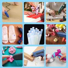 10/20/30/40/50 Pack 7mm X 100mm Hot Glue Gun Sticks For Glue Guns, SGS Approved, EVA Clear Glue Gun Sticks, Hot Glue Gun Sticks For DIY Craft Sticky Projects & More - Multicolor - View 8